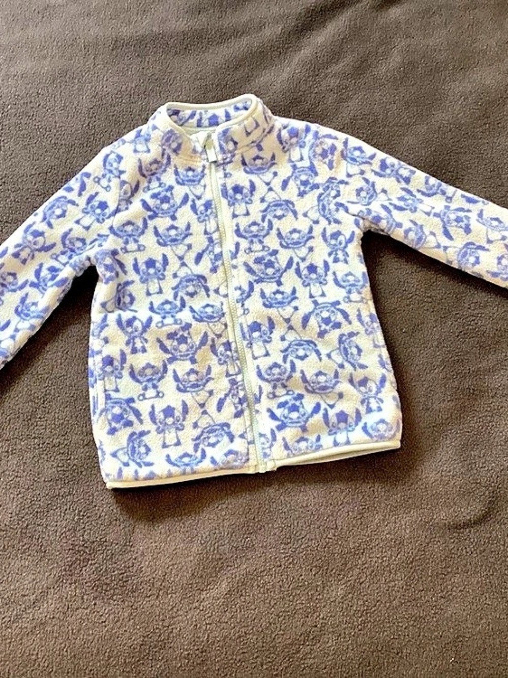 Disney Girls 7/8 Blue & White Fleece Stitch Jacket SKU 33